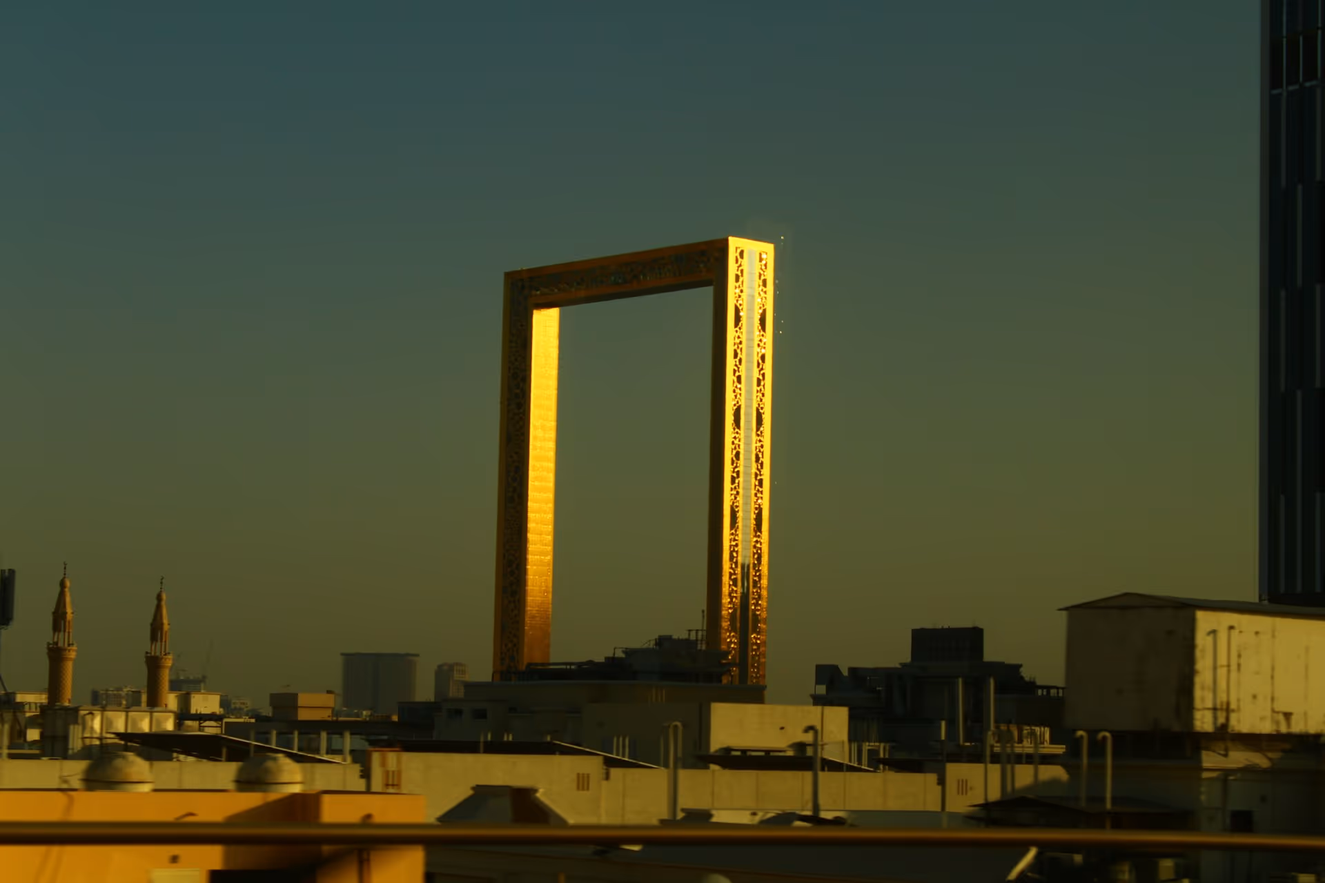 The Dubai Frame framing the city skyline — a metaphor for strategic coaching and long-term leadership clarity